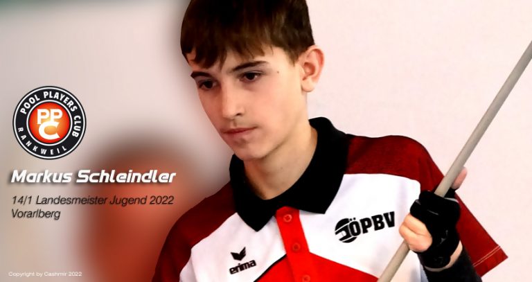 Markus Schleindler Landesmeister Jugend 2022