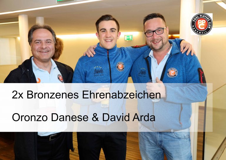 Bronzene für Oronzo und David!